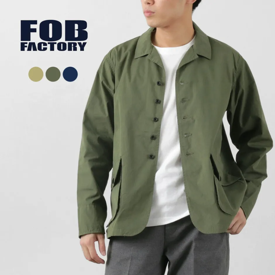Jackets^FOB FACTORY / F2439 Cotton nylon packable field jacket