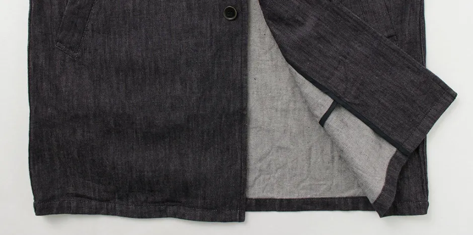 Coats^FOB FACTORY / F2437 Denim bask coat one-wash