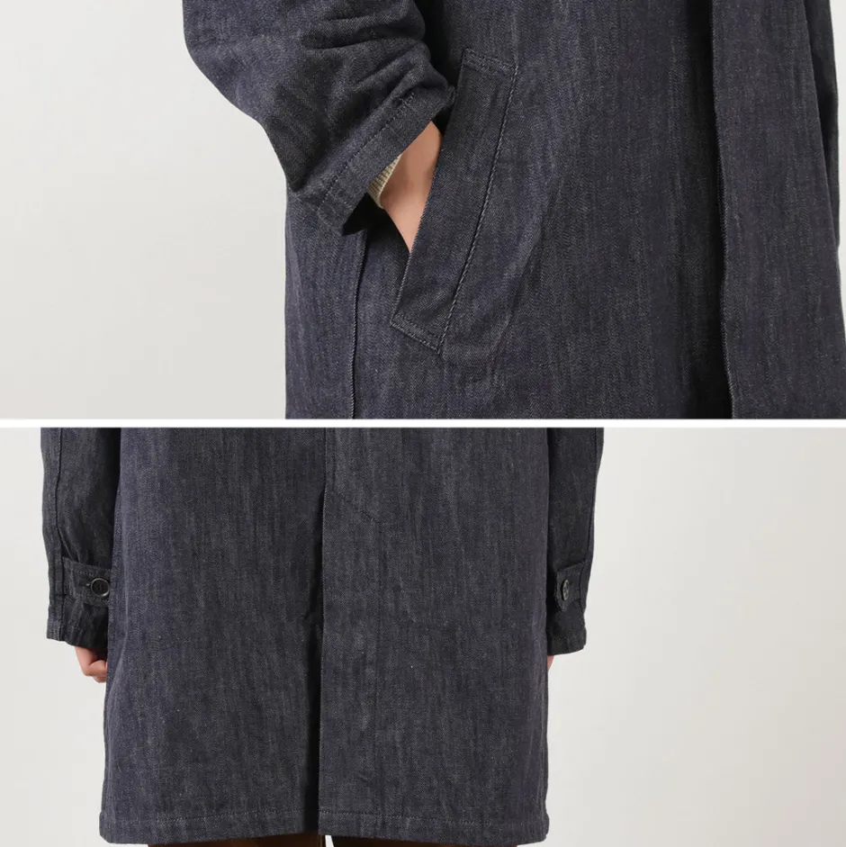 Coats^FOB FACTORY / F2437 Denim bask coat one-wash