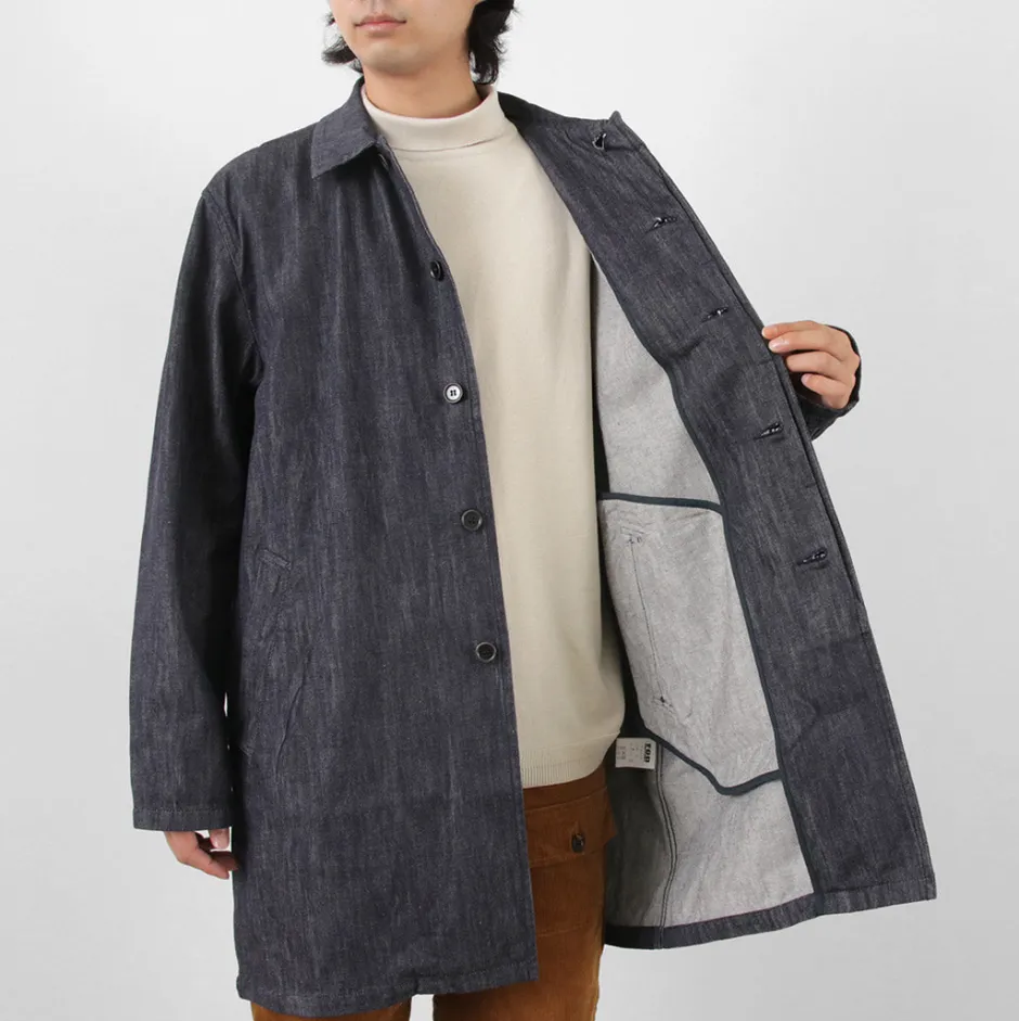 Coats^FOB FACTORY / F2437 Denim bask coat one-wash