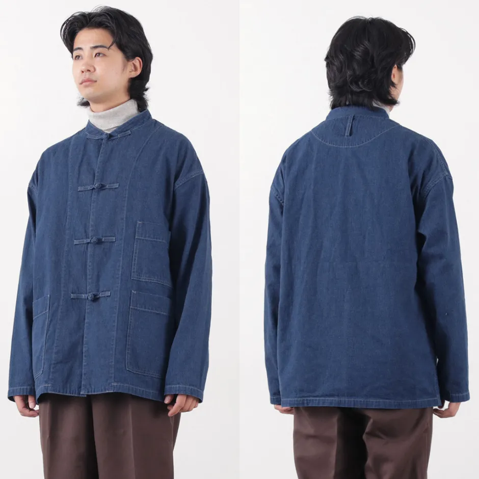 Jackets^FOB FACTORY / F2435 kung fu jacket denim