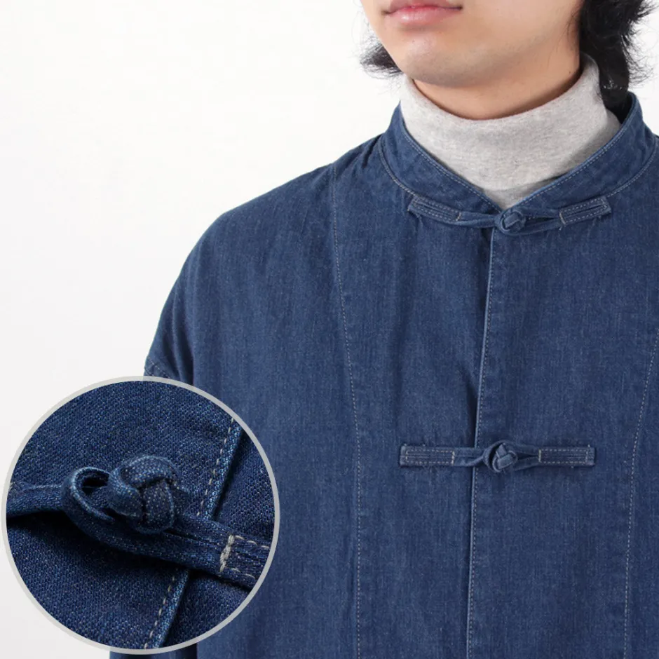 Jackets^FOB FACTORY / F2435 kung fu jacket denim