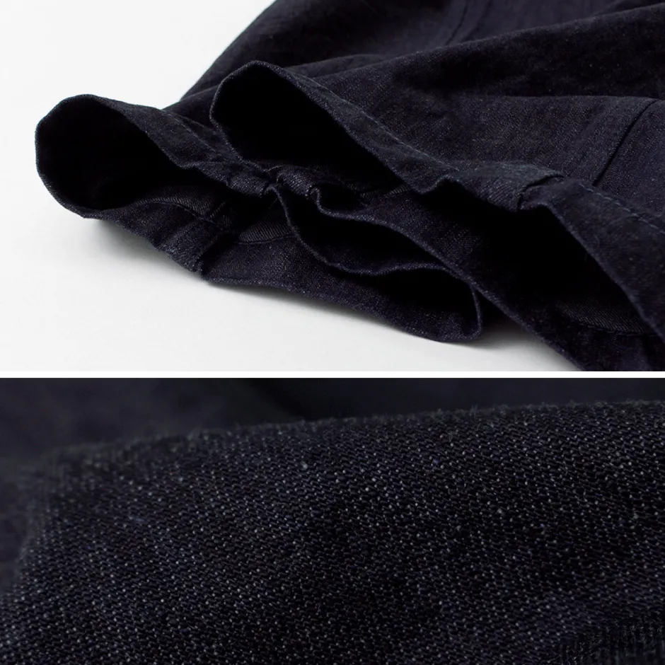 Trousers^FOB FACTORY / F0517 Denim overalls one wash dark-indigo