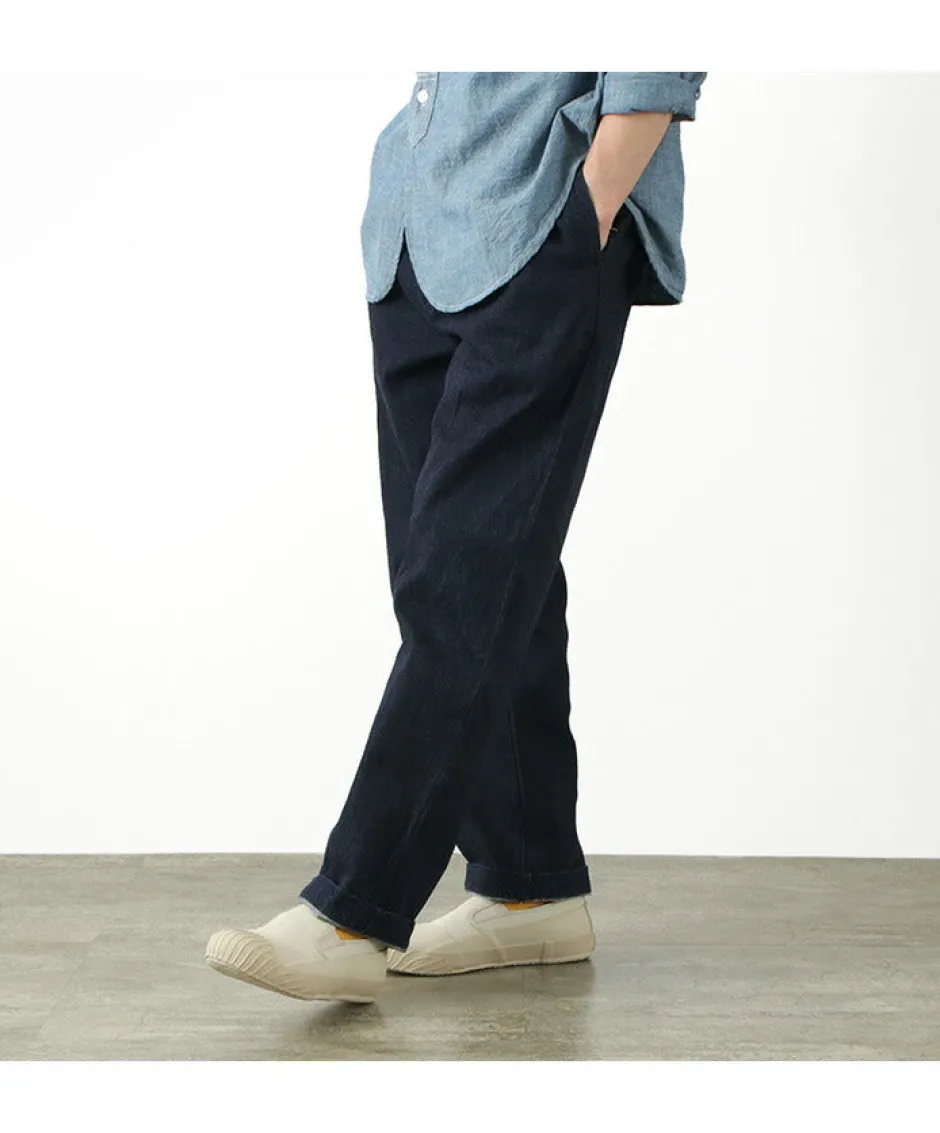 Jeans^FOB FACTORY / F0508 denim track pants one-wash