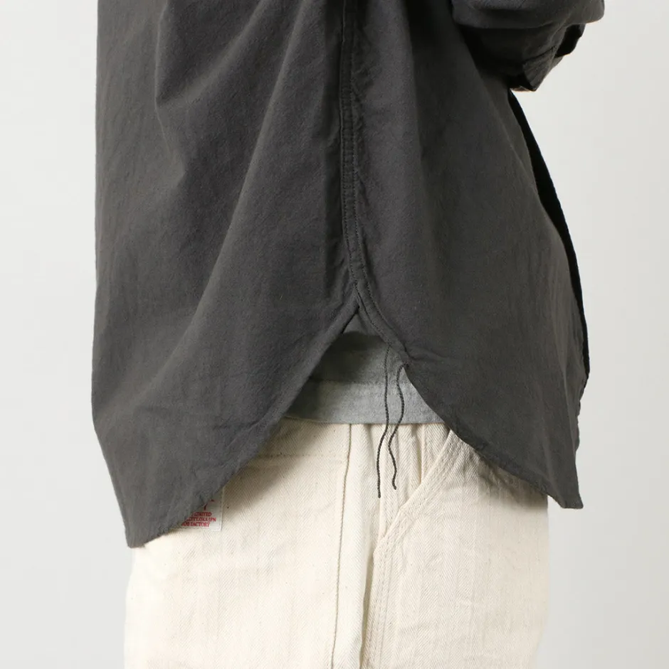 Shirts^FOB FACTORY / F3464 Dye band collar shirt
