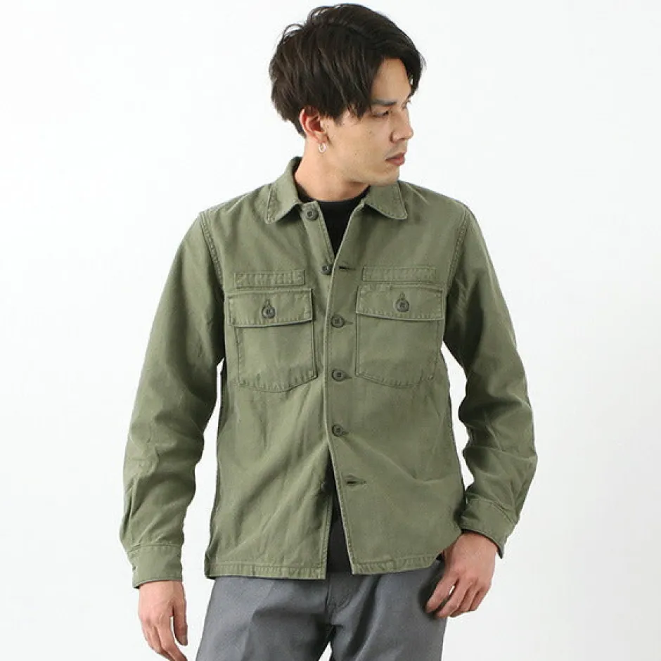 Jackets^FOB FACTORY / F2362 Fatigue jacket olive