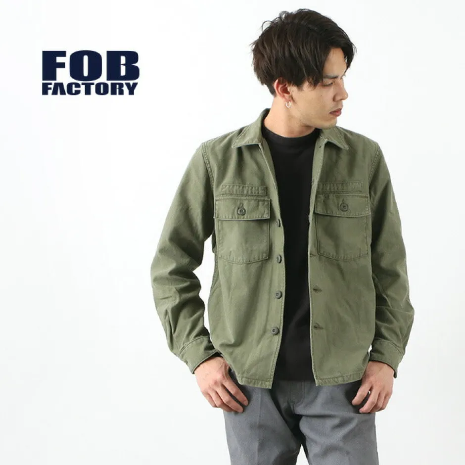 Jackets^FOB FACTORY / F2362 Fatigue jacket olive