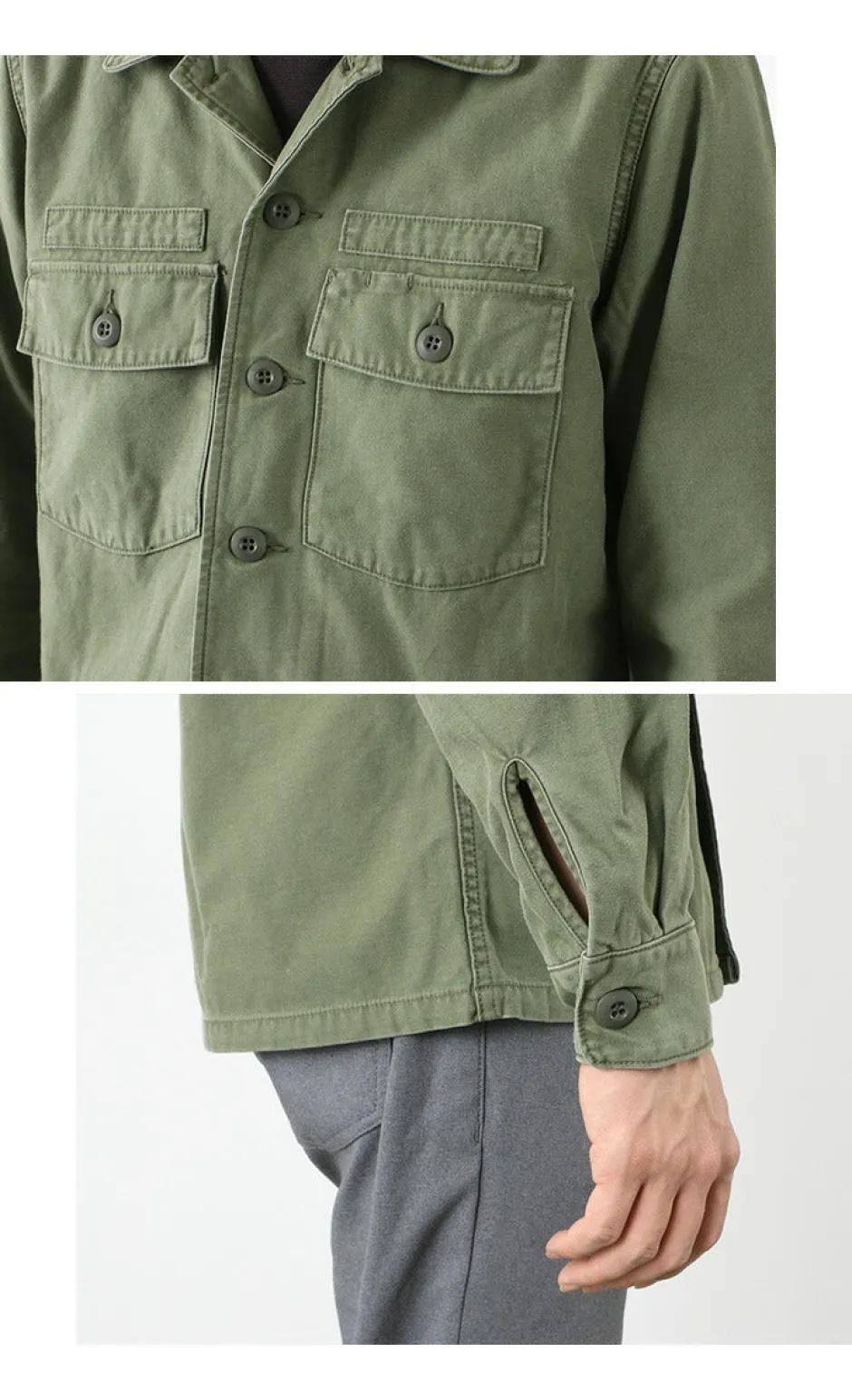 Jackets^FOB FACTORY / F2362 Fatigue jacket olive