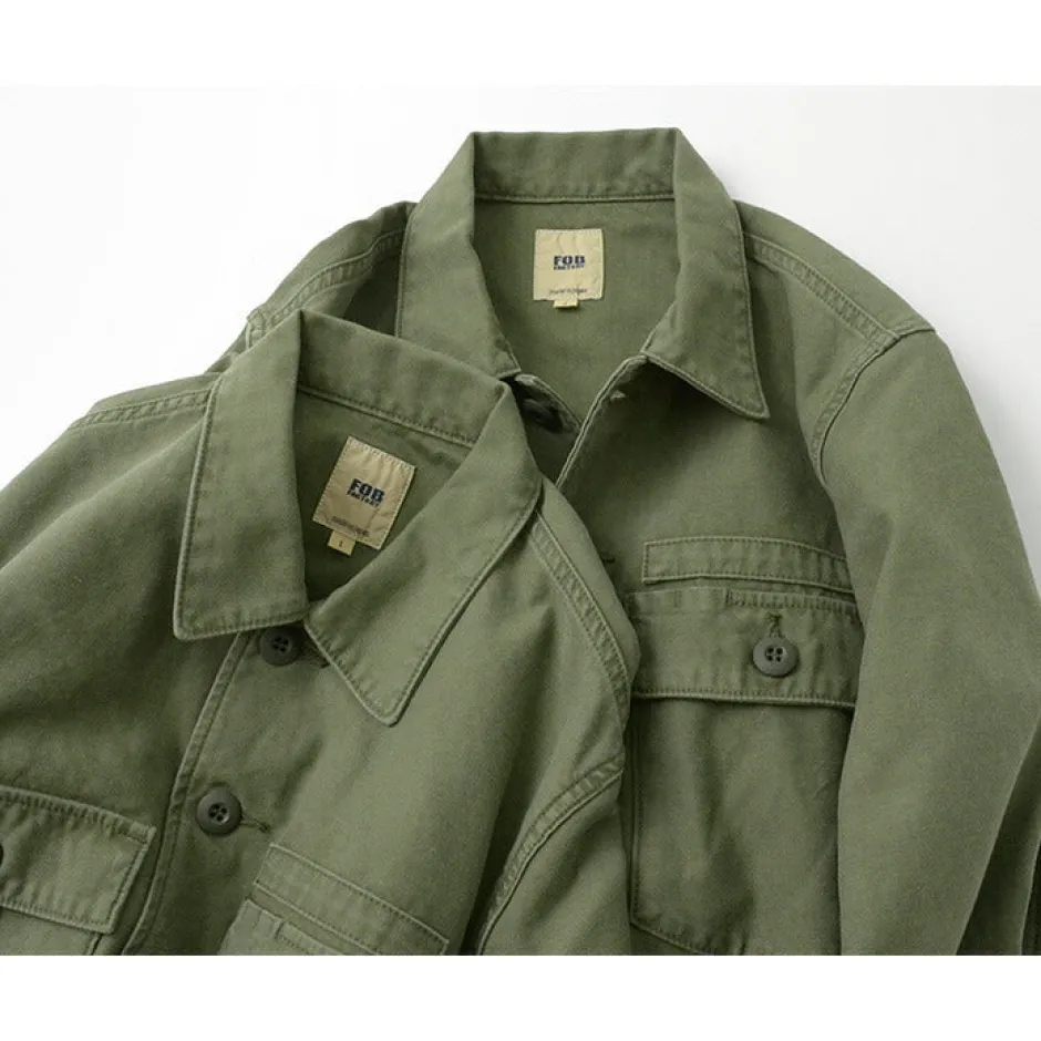 Jackets^FOB FACTORY / F2362 Fatigue jacket olive