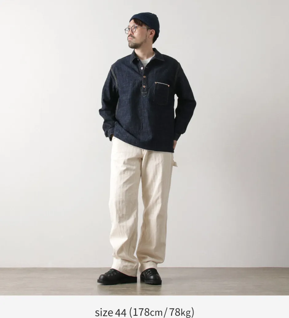Jackets^FOB FACTORY / F2384 G3 Denim Pullover Jacket one-wash