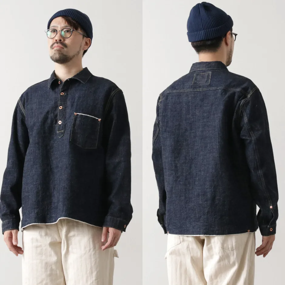 Jackets^FOB FACTORY / F2384 G3 Denim Pullover Jacket one-wash