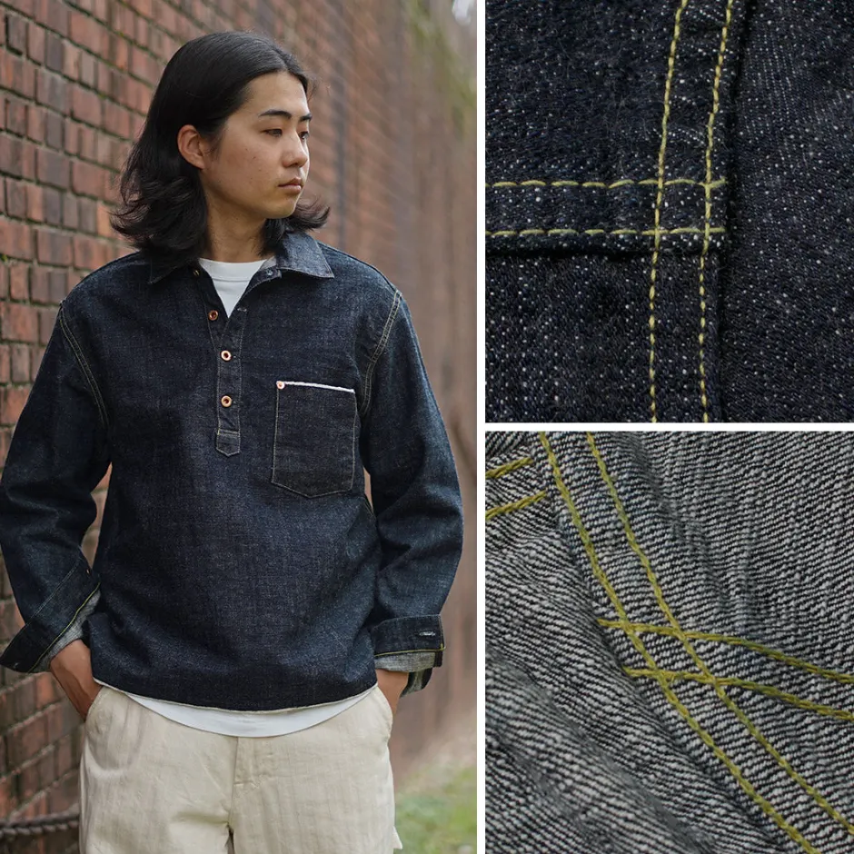 Jackets^FOB FACTORY / F2384 G3 Denim Pullover Jacket one-wash