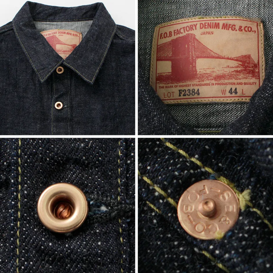 Jackets^FOB FACTORY / F2384 G3 Denim Pullover Jacket one-wash