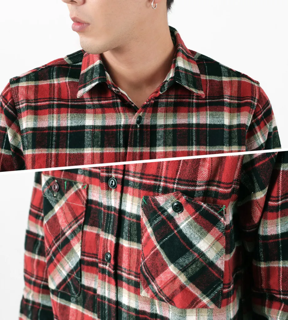Shirts^FOB FACTORY / F3481 HEAVY NEL WORK SHIRT