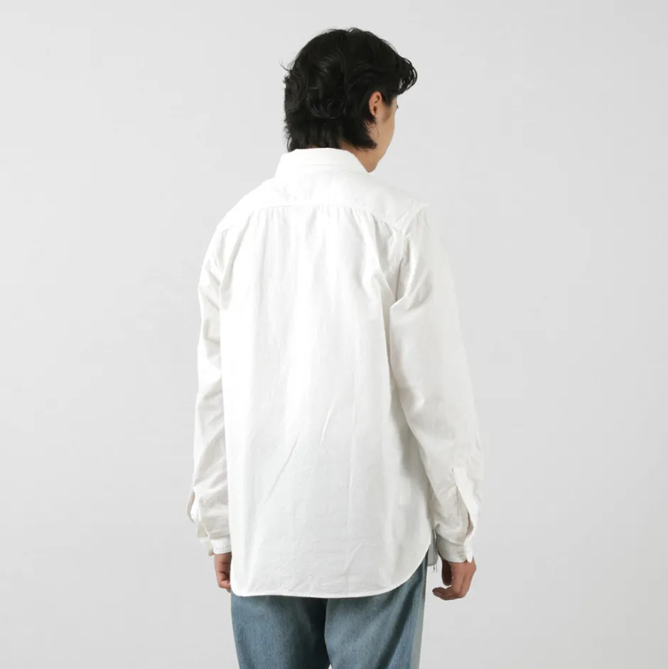Shirts^FOB FACTORY / F3496 Ox work shirt white
