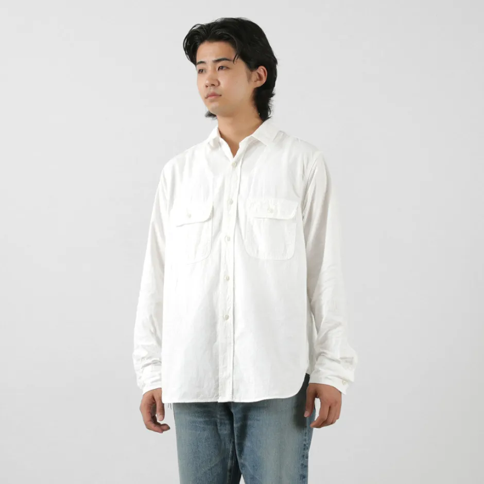 Shirts^FOB FACTORY / F3496 Ox work shirt white
