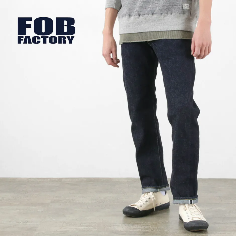 Jeans^FOB FACTORY / F151-23 5P selvage jeans one-wash