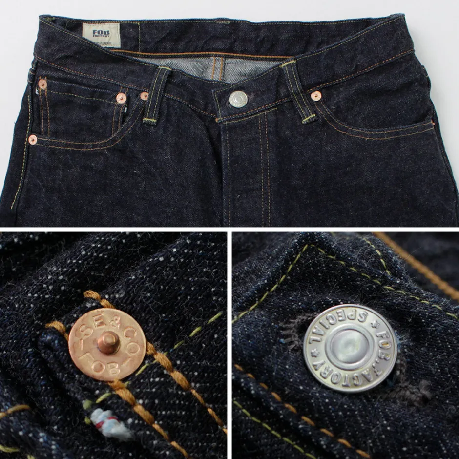 Jeans^FOB FACTORY / F151-23 5P selvage jeans one-wash