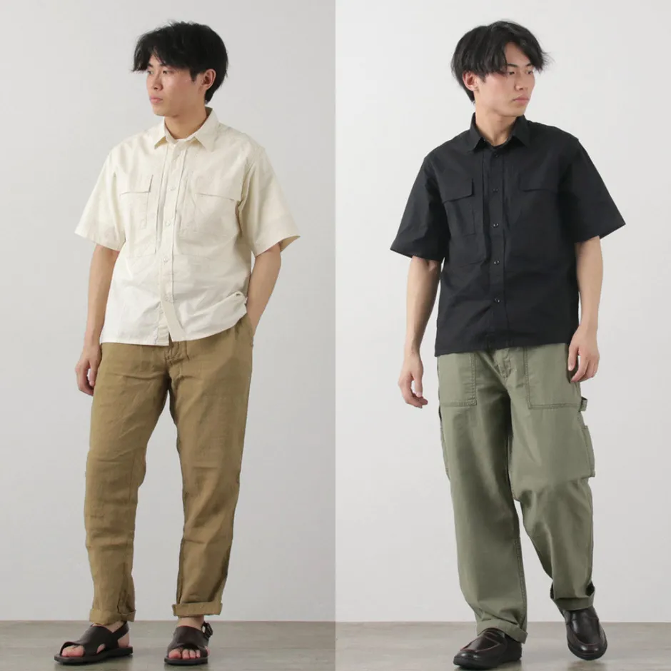 Shirts^FOB FACTORY / F3499 Short sleeve field shirt