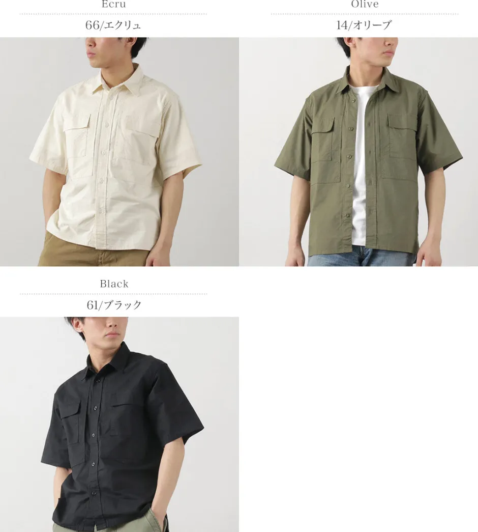 Shirts^FOB FACTORY / F3499 Short sleeve field shirt