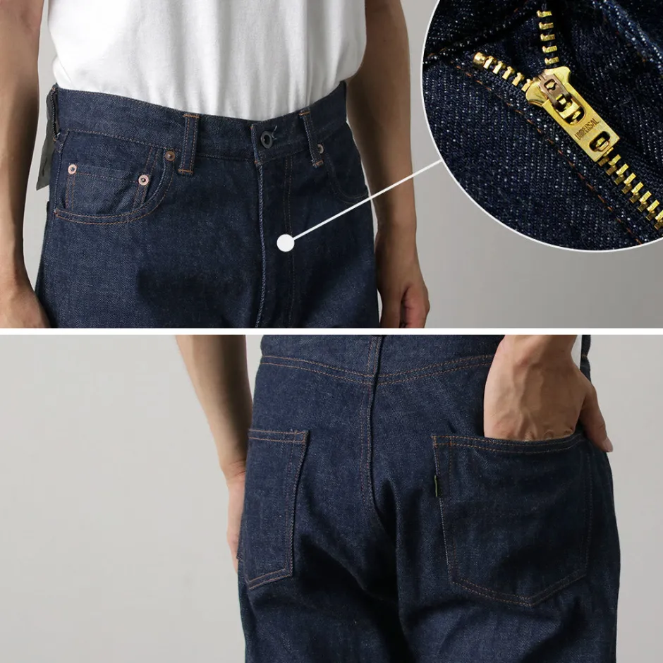 Jeans^FOB FACTORY / F1147 Wide denim 5P pants indigo
