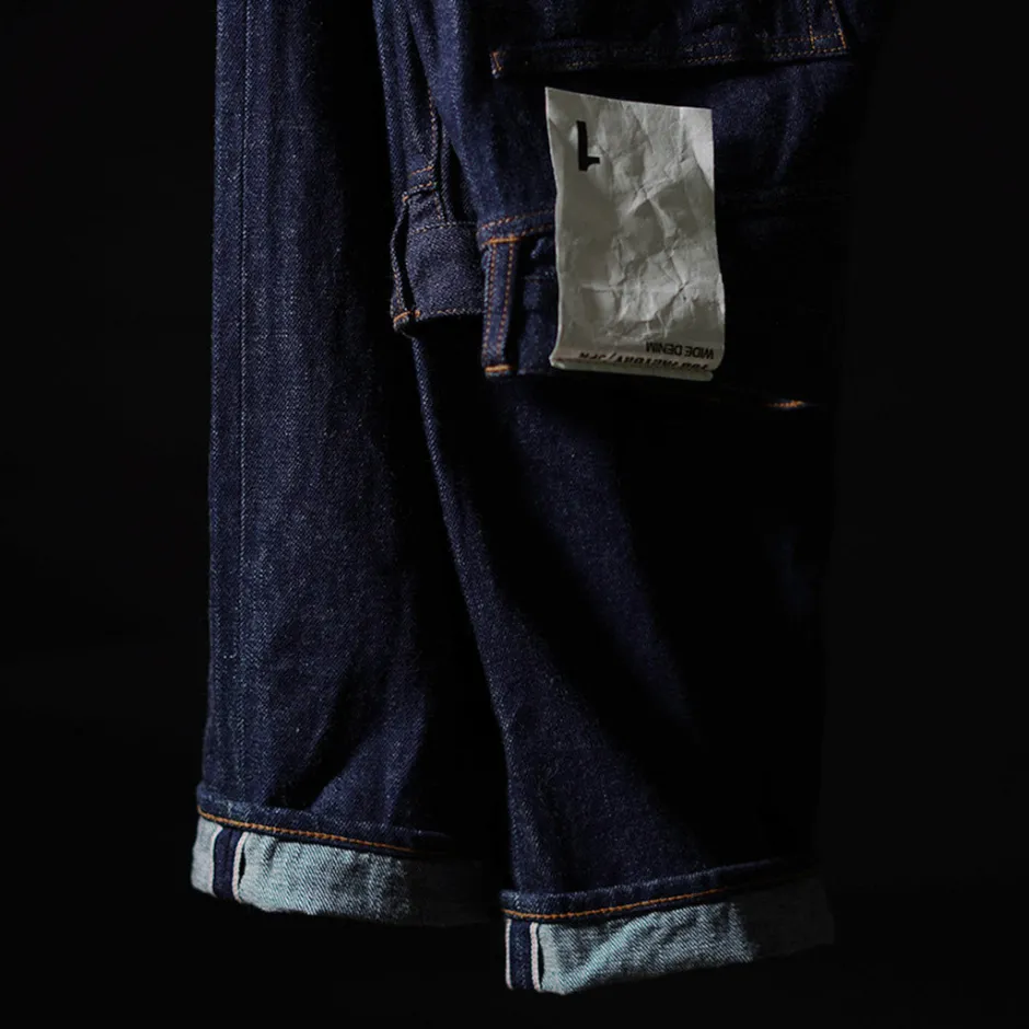 Jeans^FOB FACTORY / F1147 Wide denim 5P pants indigo
