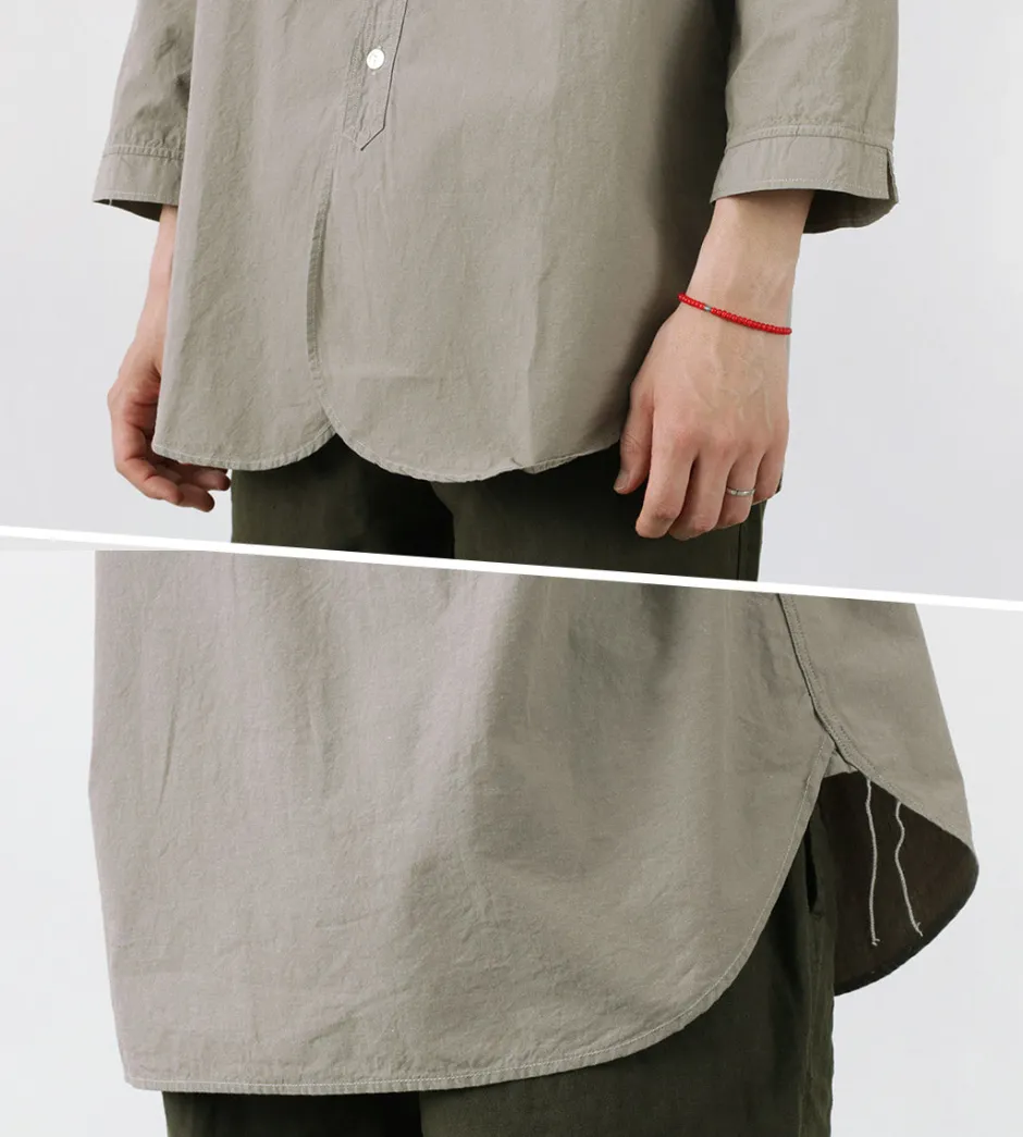 Shirts^FOB FACTORY / FRC006 military dump band collar shirt