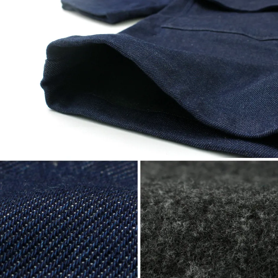 Coats^FOB FACTORY / Indigo Duffle Coat one-wash