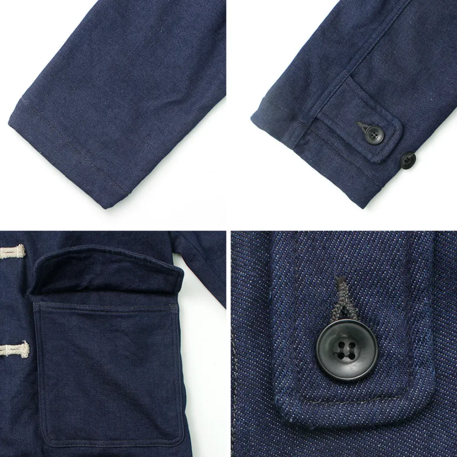 Coats^FOB FACTORY / Indigo Duffle Coat one-wash