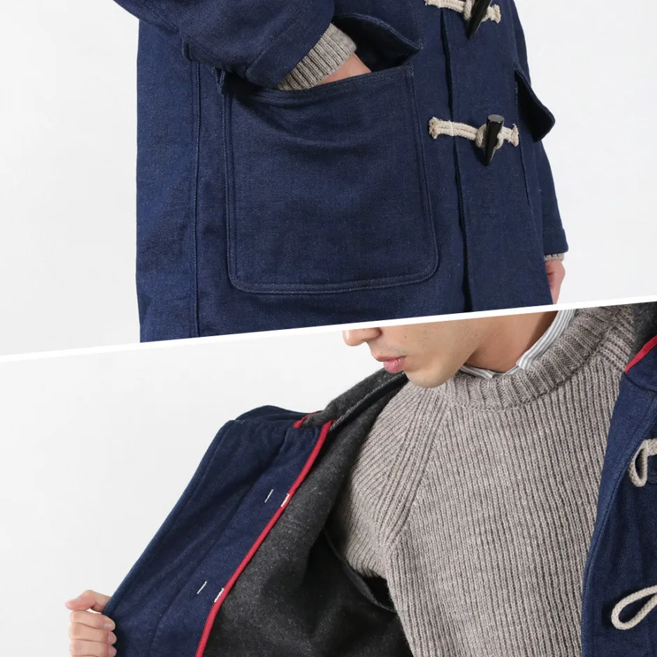 Coats^FOB FACTORY / Indigo Duffle Coat one-wash