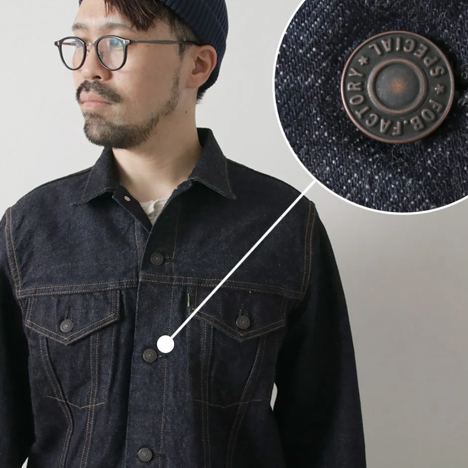Jackets^FOB FACTORY / Selvage Denim 3rd Jacket indigo