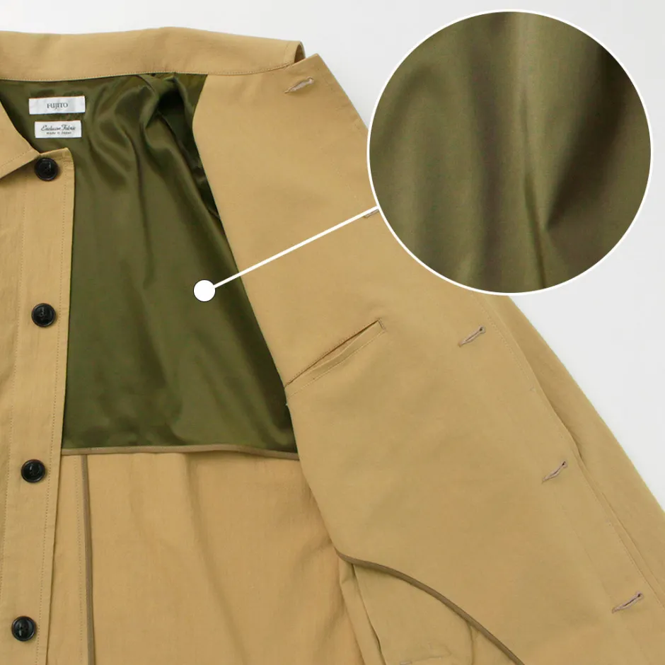 Coats^FUJITO / Balmacaan Coat Wall Twisted Ox
