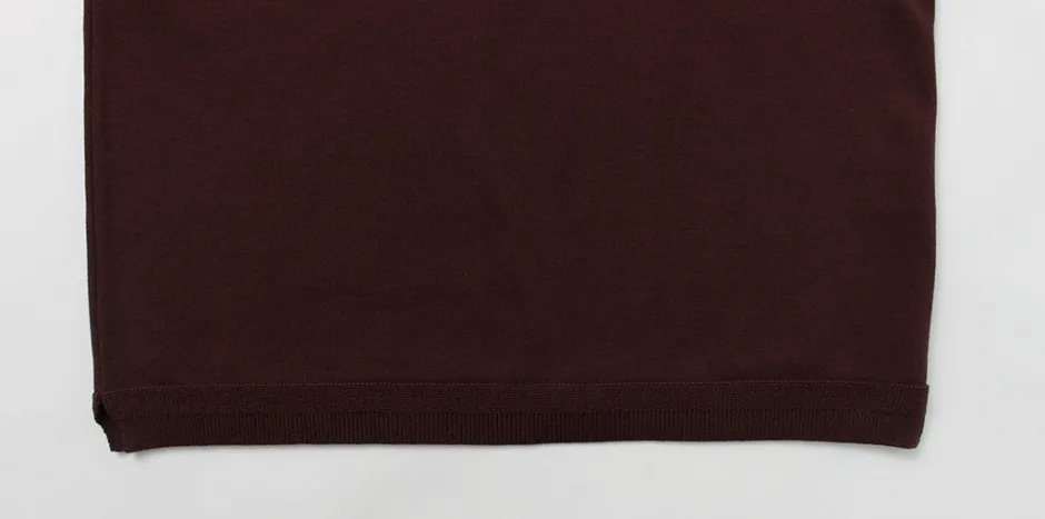 T-Shirts^FUJITO / Knit Polo Easy Solid Collar