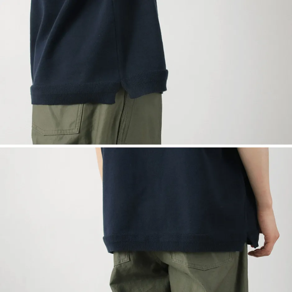 T-Shirts^FUJITO / Knit Polo Easy Solid Collar