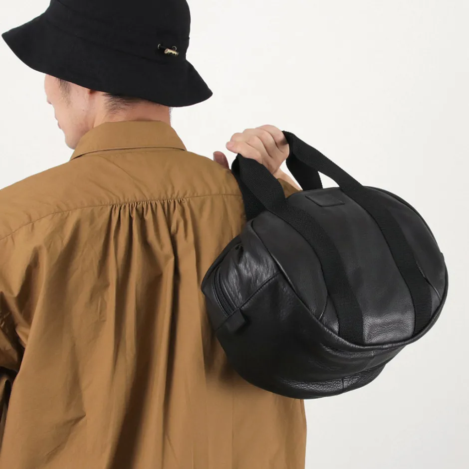 Tote Bags^FUJITO / Leather Helmet Bag black