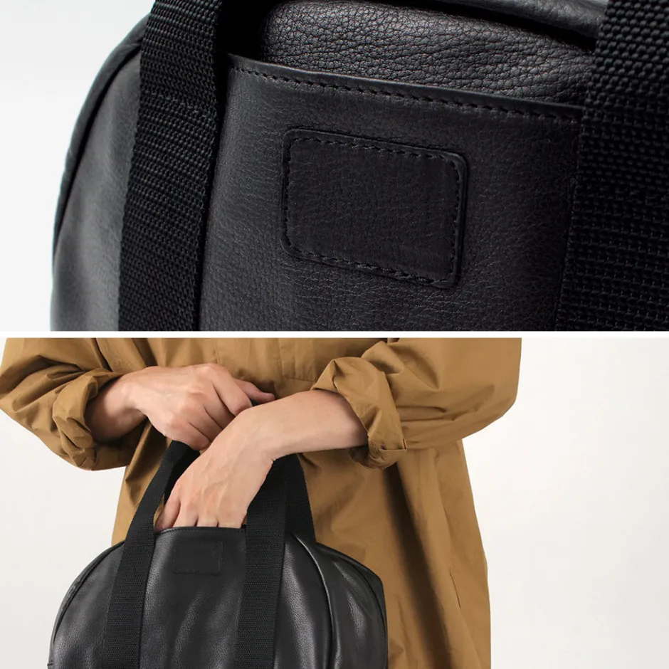 Tote Bags^FUJITO / Leather Helmet Bag black