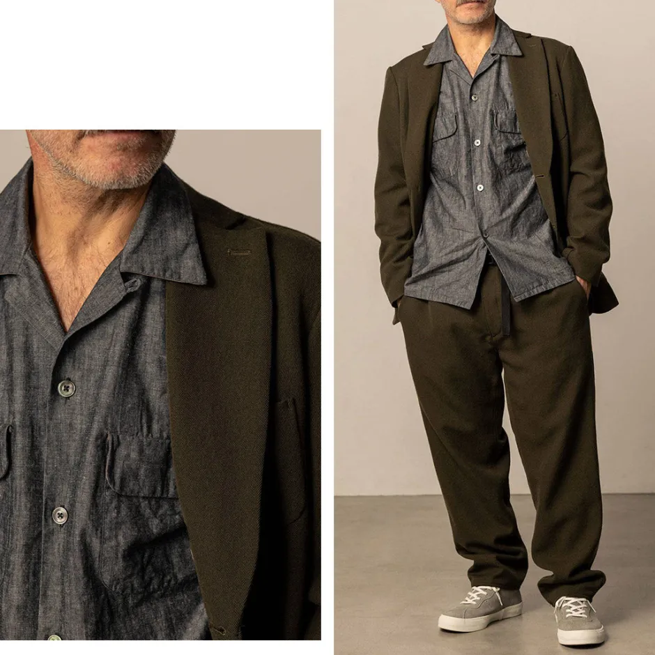 Jackets^FUJITO / Naun 2B jacket Wool serge