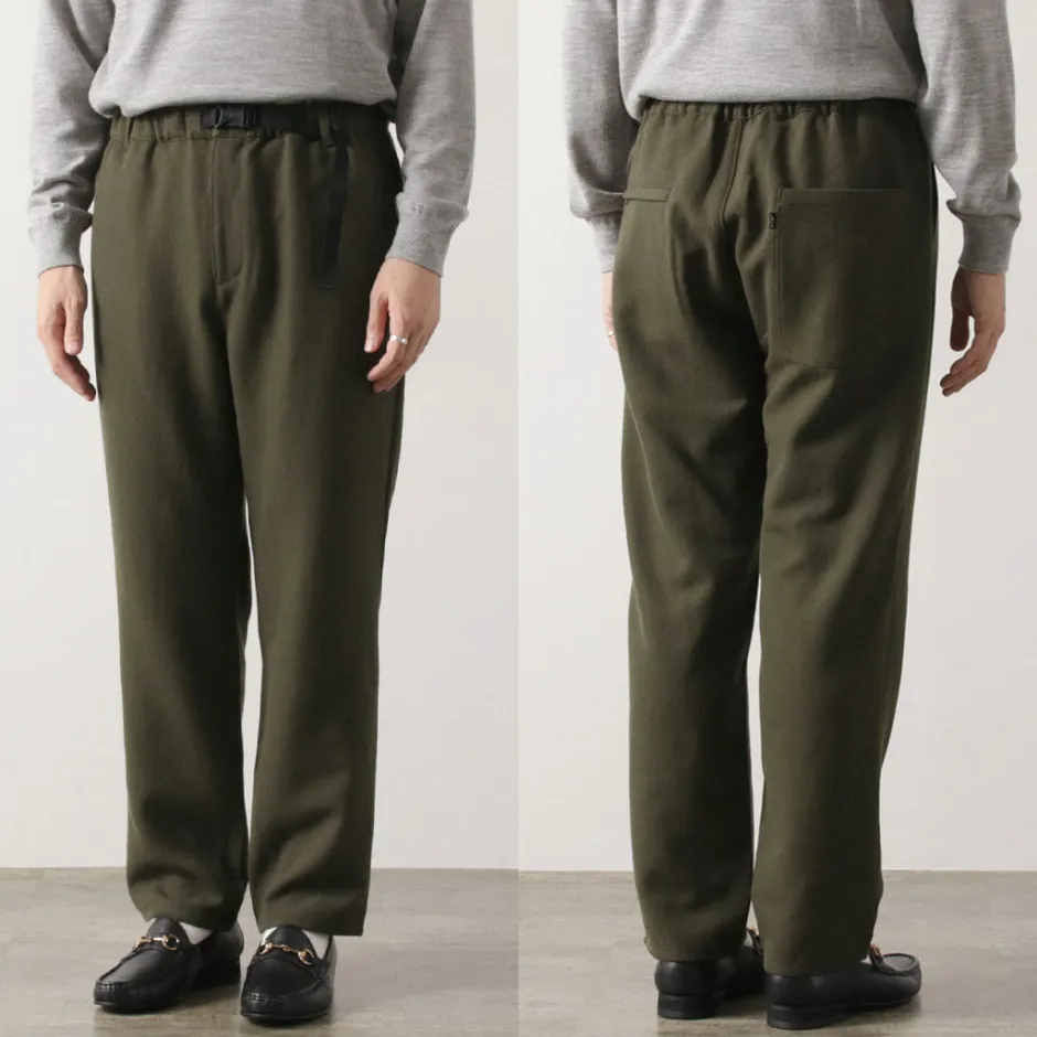 Trousers^FUJITO / N.O.UN Beltless Pants Wool Serge