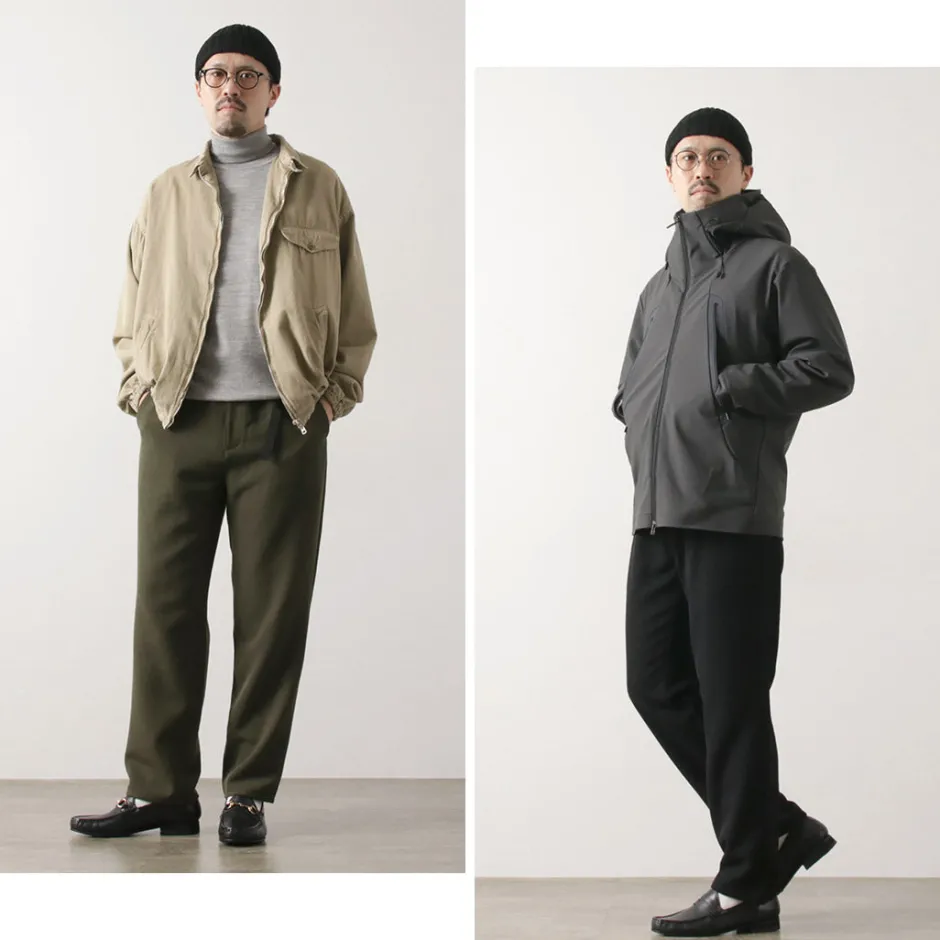 Trousers^FUJITO / N.O.UN Beltless Pants Wool Serge