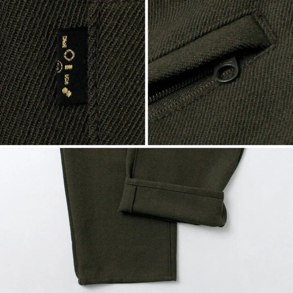 Trousers^FUJITO / N.O.UN Beltless Pants Wool Serge