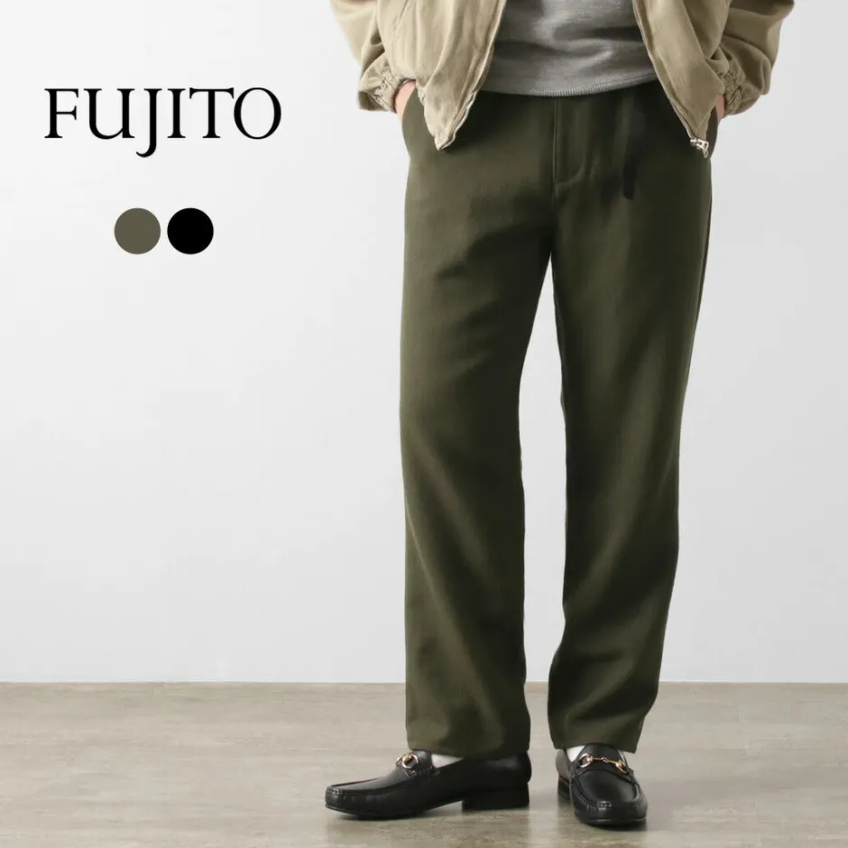 Trousers^FUJITO / N.O.UN Beltless Pants Wool Serge