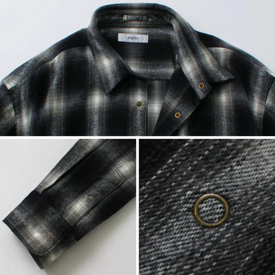 Shirts^FUJITO / Ring Shirt Ombre Check