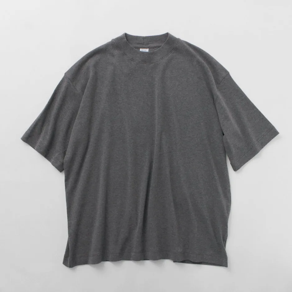 T-Shirts^GICIPI / VONGOLA Mock Neck Relaxed Fit Milled T-Shirt