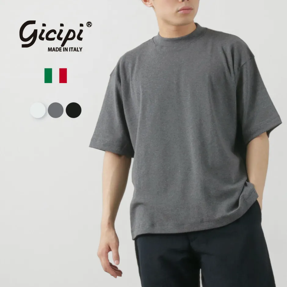 T-Shirts^GICIPI / VONGOLA Mock Neck Relaxed Fit Milled T-Shirt
