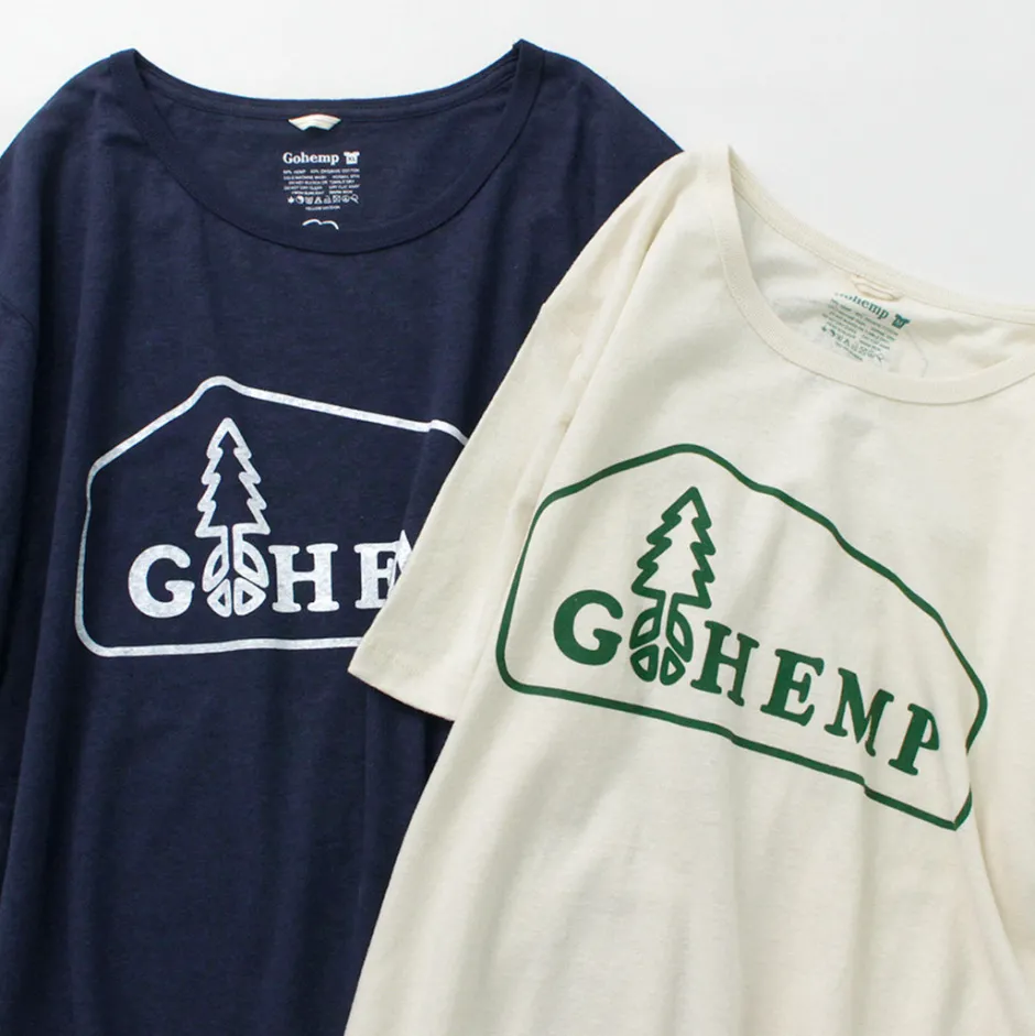 T-Shirts^GOHEMP / Box Logo Basic Short Sleeve T-Shirt