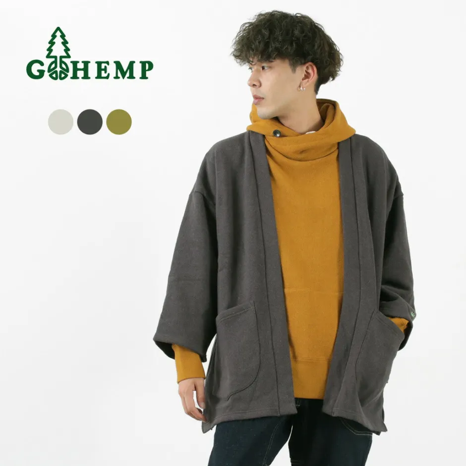 Cardigans^GOHEMP / Hemp Sweatshirt Haori Cardigan