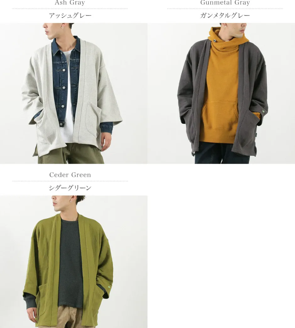 Cardigans^GOHEMP / Hemp Sweatshirt Haori Cardigan