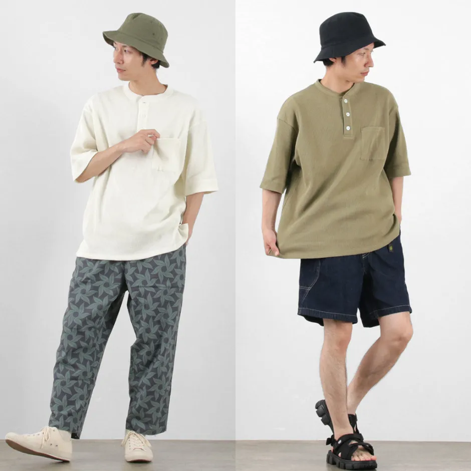T-Shirts^GOHEMP / Henley PK Short Sleeve Shirt