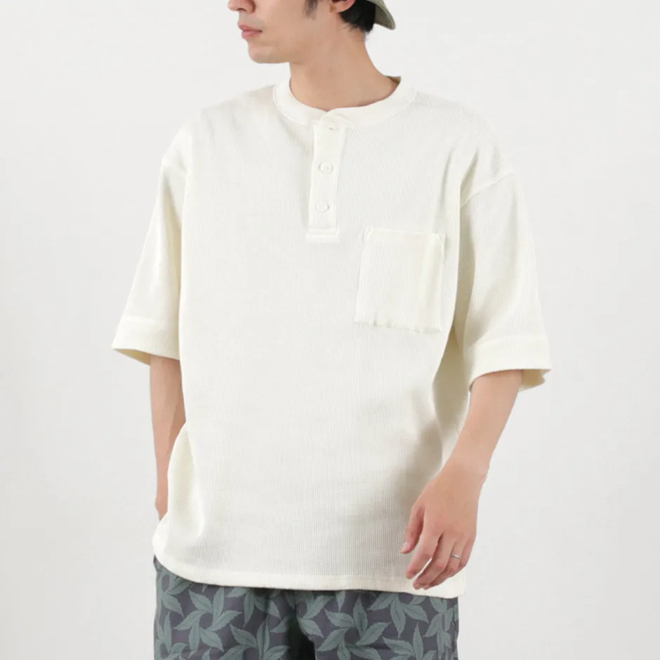 T-Shirts^GOHEMP / Henley PK Short Sleeve Shirt