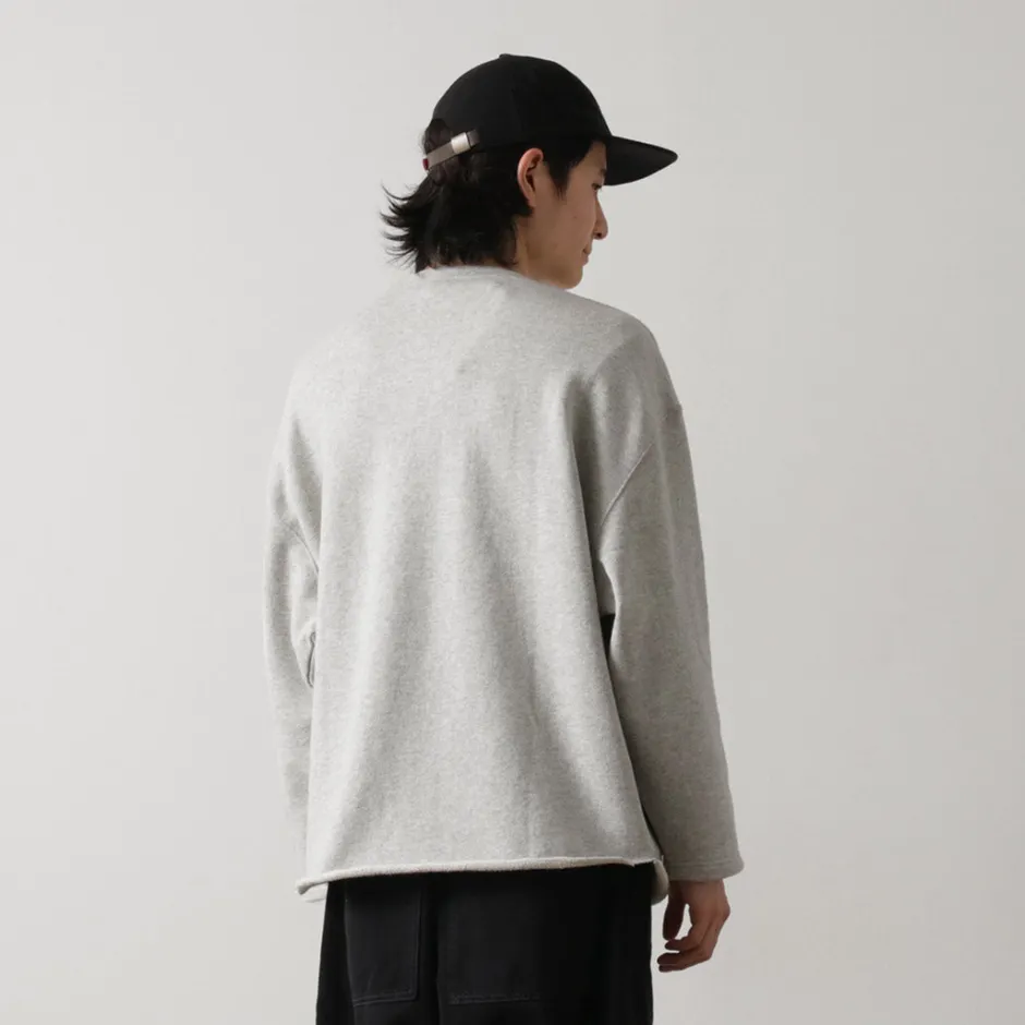 Sweatshirts^GOHEMP / Loose Round 7/10 Sleeve Light Ounce Sweat T-Shirt gray